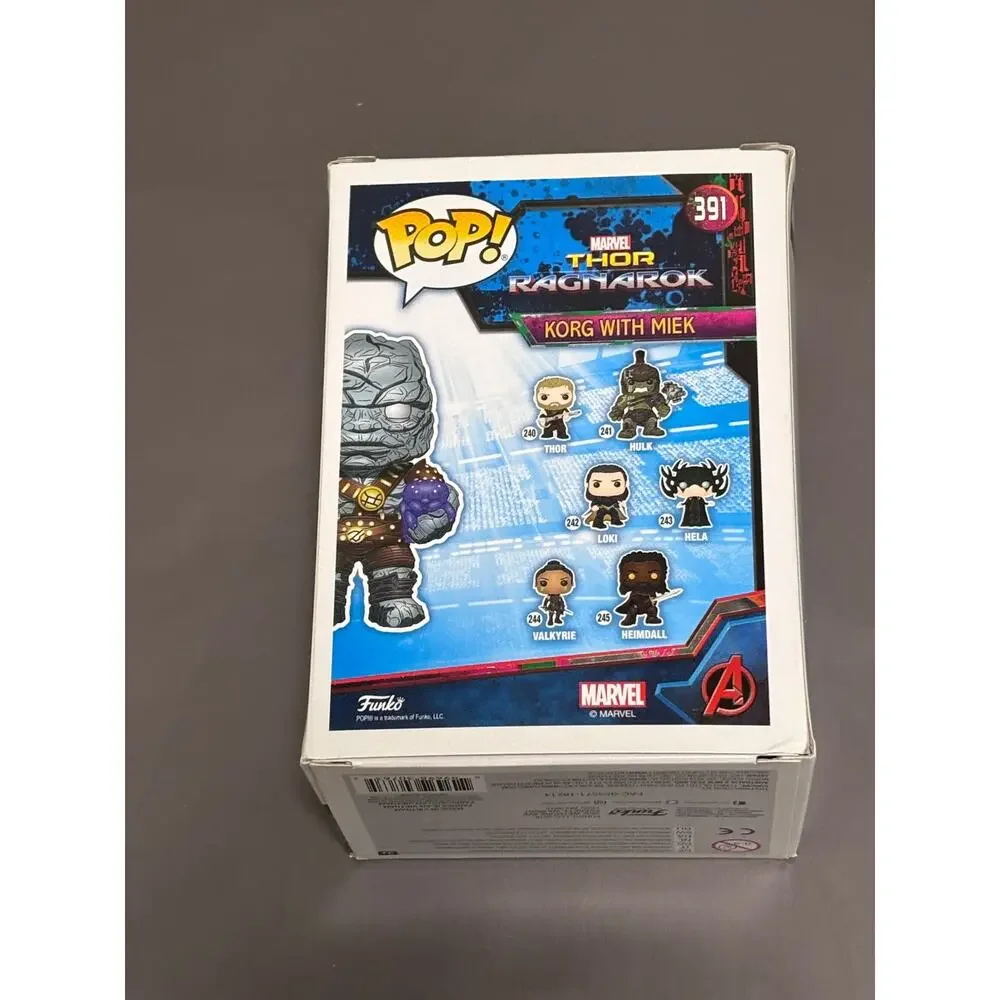 Funko Pop! Korg with Miek 391 Convention Exclusive Thor Ragnarok Marvel Comics